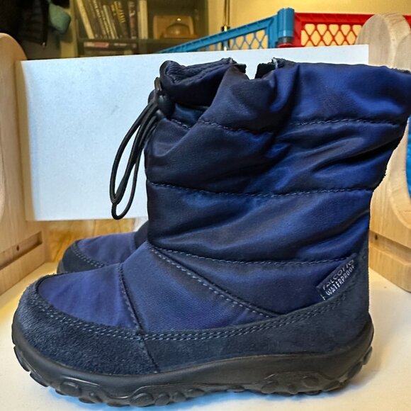 Falcotto Navy Blue Waterproof Toddler Winter Boots Size 22 (Euro) // 6 (US) - Picture 1 of 8